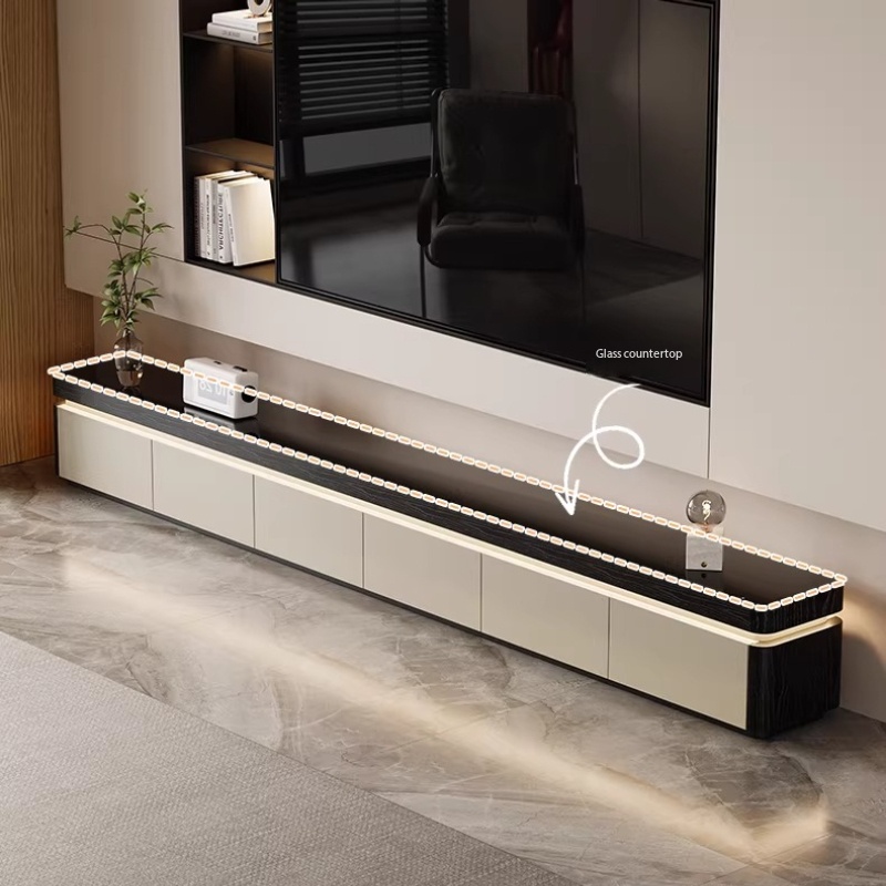 모던 디자인 슬라이딩 도어 TV 스탠드 거실 가구 우아 - Sustainable Living Spaces 리뷰 및 가격