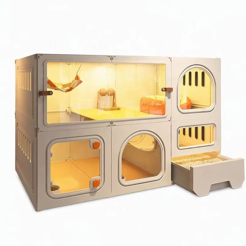 럭셔리 글래스 친환경 고양이 빌라, 초대형 공간, 서랍 - Sustainable Living Spaces 리뷰 및 가격